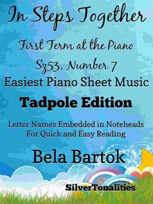 cover image of In Steps Together First Term at the Piano Sz53 Number 7 Easiest Piano Sheet Music